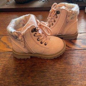 Pink toddler boots